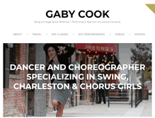Tablet Screenshot of gabycook.com